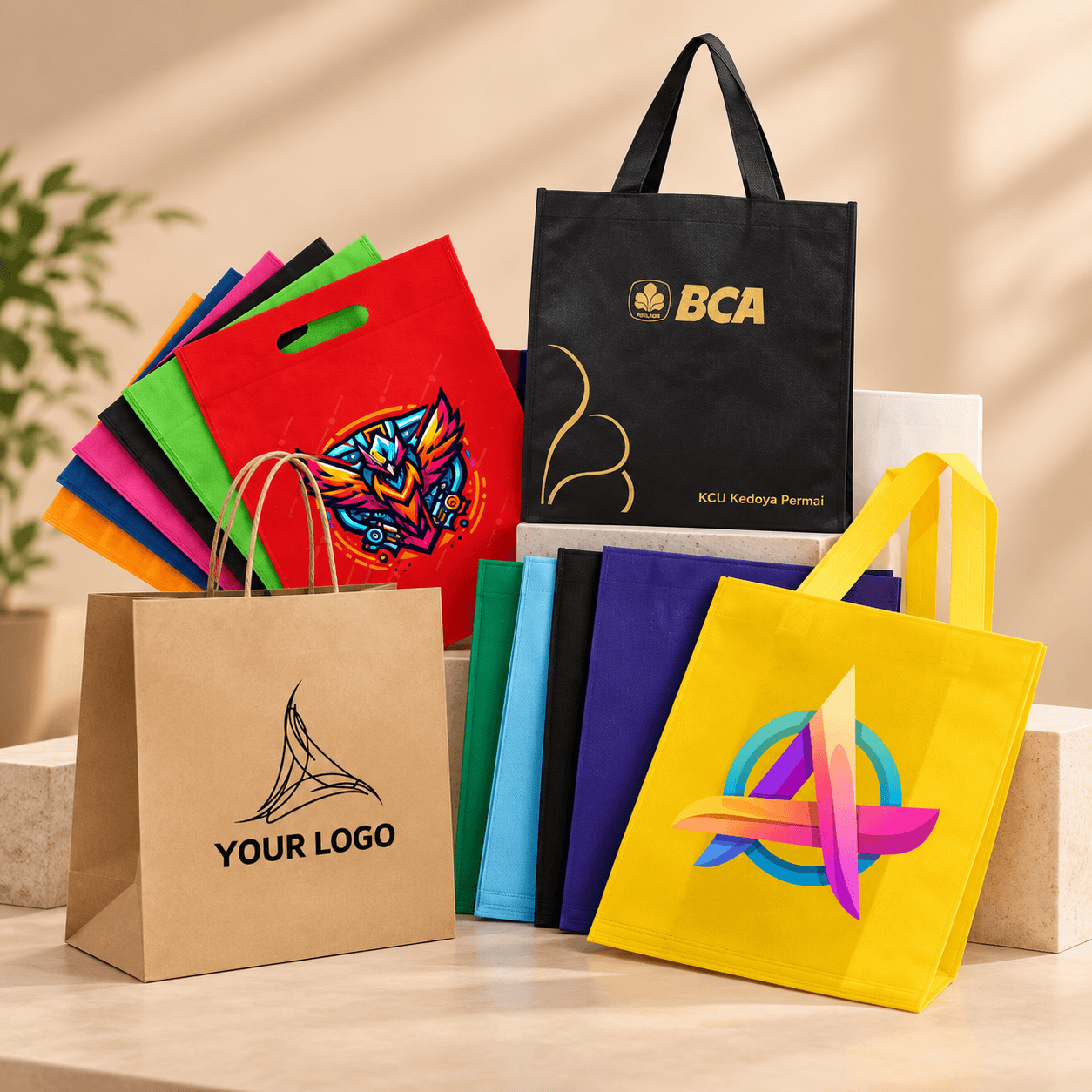 Custom printed bags